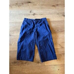 Big Mac Penneys Mens Blue Sanforized Work Capri Shorts Size 28 x 13 Vintage